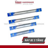 [NANCB] Ray Bi 3 Tầng INOX hộc tủ kéo Bộ 2 thanh ray trượt INOX hộc tủ kéo (Loại tốt) đủ kích cỡ