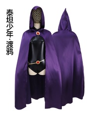 COD การค้าต่างประเทศ DC Comics Hero cos Raven Teen Titan Raven Cosplay เครื่องแต่งกาย Halloween Perf