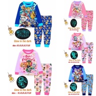 [3Y-8Y] Cuddle Me Boy Girl PAW PATROL Glow In Dark Pyjamas / Sleepwear | Baju Tidur Budak