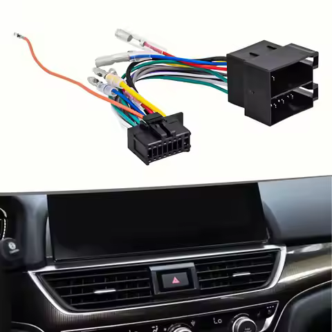 16 Pin Car Stereo Radio ISO Cable Adapter Car Radio Wiring Harness Connector Adaptor Cable For Pione
