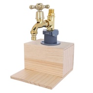 Wooden Whiskey Liquor Dispenser Faucet Shaped Shot Dispenser Beverage Whiskey Holder for Bottle Home