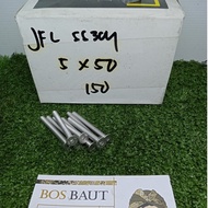 Stainless L VERSENG BOLT M5 x 50 - B/O JFL SS304 M5X50 P0.8