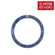 S-MOD SKX007 Seiko 5 SRPD Ceramic Bezel Insert Sub Blue Gold Seiko Mod