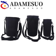 ADAMESUO Sport Cup Covers Bag, Black Strap Water Bottle Cover Bag, Holder Pouch Portable Neoprene 18