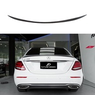 For Mercedes W213 Spoiler E Class 4-Door Sedan E200 E220 E250 E300 Carbon Fiber Rear Trunk Spoiler W