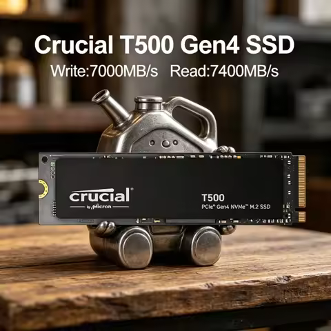 Crucial T500 OEM Original CT1000T500SSD8 1TB PCIe Gen4 NVMe M.2 SSD 7300MB/s High Speed Gaming Drive