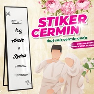 STIKER CERMIN PANJANG / WELCOME BOARD STICKER / STIKER CERMIN PANJANG ( TIDAK TERMASUK CERMIN )