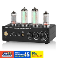 T9 Mini 6E2 Stereo Audio Vacuum Tube Preamplifier MM/MC Phono Stage Turntable Preamp Headphone Ampli