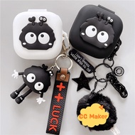 For Shokz OpenFit Case Cute Pendant Keychain Shokz OpenFit Air Silicone Soft Case Cartoon Finger Rin