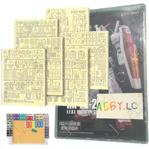6x Pre-cut Masking Tape A5 Sheets w/ Case for PG 1/60 Unleashed RX-78-2 Perfect Grade Scale Model Ki