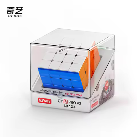 QiYi M Pro 4x4 V2 Ball Core UV Magic Cube QY 4X4X4 Magnetic UV Coated Speed Cube Puzzle Toys Childre