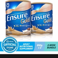 Ensure gold Coffee flavor 850grams x 2cans (bundle of 2) 2 weeks supply. for adult and senior milk s