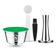 【i Cafilas】[YD06] ตัวกรองกาแฟแคปซูลแบบรีฟิลนำกลับมาใช้ใหม่ได้ถ้วยทำกาแฟสแตนเลสเนสกาแฟสำหรับเครื่อง D