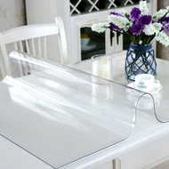 Royhom Clear Table Cover Protector 2mm Thick, 36 x 17 Inch Clear Plastic Table Cover Protector, PVC 