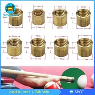 [Almencla1] 10pcs Pool Cue Tips Snooker Cue Tips Small Hole Easy to Apply Copper Snooker Cue