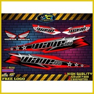 ◐ ✸ ⊕ Honda Wave 100 /110 Stock Design Decals Sticker