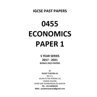 IGCSE PAST PAPER ECONOMICS 0455 [YEAR SELECTION][2010 - 2023]