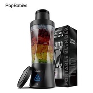 Popbabies - 榨汁機 榨汁杯 果汁機 攪拌機 便攜式榨汁機 便攜榨汁杯 迷你榨汁機 多功能榨汁機 小型榨汁機 榨汁機推薦 無線榨汁機(黑色)