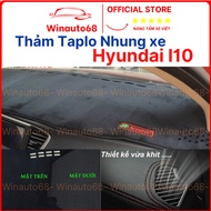 Velvet dashboard carpet for Hyundai Grand I10 2014 - 2022, 2023 Super soft and smooth 3-layer produc
