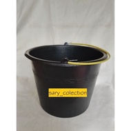Black 2 Gallon Bucket Small Plastic Bucket