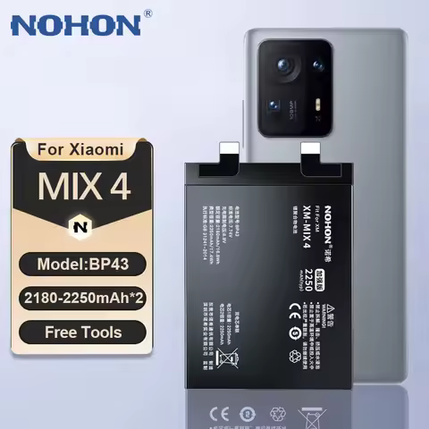 NOHON BP43 BM3K BM3B Battery for Xiaomi Mi MIX 4 3 2 2S MIX4 MIX3 MIX2 MIX2S Replacement Phone Batte