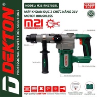 DEKTON 2-Function Chisel Drill / M21-RH2702BL / Brushless Motor / SDS Plus / Universal Battery