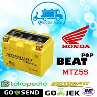 Aki Motor Honda Beat Pop Motobatt Mtz5S Aki Kering / Aki Gel