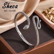 （Jump） Punk Vintage 925 Sterling Silver Snake Domineering Bracelets amp;Bangle For Women Thai Fine Jewelry Pulseras LB037Fine Bangle Bracelets，AccessoriesFine Bangle Bracelets，Accessories