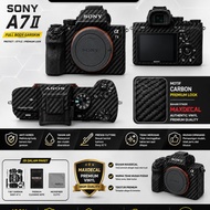 Garskin Sticker sony A7 II Carbon Maxdecal Full Body Premium Anti-Scratch