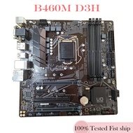 For B460M D3H Motherboard 128GB HDMI DP M.2 LGA 1200 DDR4 Micro ATX B460 Motherboard Tested OK