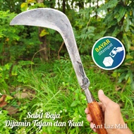 Sabit jawa Tradisional- Sabit pengaritan/arit babat rumput liar - sabit baja asli super tajam / arit