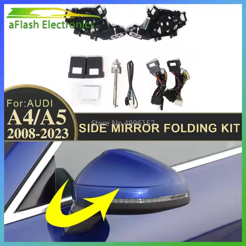 For AUDI A4 A5 B8 B9 8T 2008-2024 Car Side Mirror Folding Kit Rearview Mirror Folding Motor Engine E