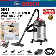 Bosch Vacuum Cleaner Wet And Dry 3In1 Vaccum Cleaner 1800W/18L Dust Mite Vacuum Heavy Duty Vacuum