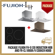 [BUNDLE] FUJIOH FH-5130 Induction Hob 60cm And FR-CL1890R/V Chimmey Cooker Hood 90cm