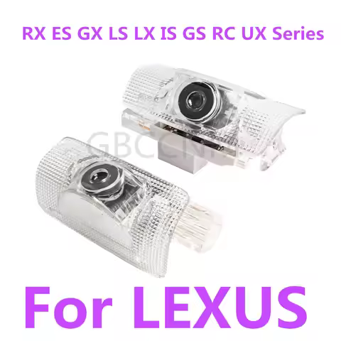 LED Car Ghost Shadow Welcome Door Light Bulbs Accessories For LEXUS ES350 GX460 GX470 LS400 LS430 LS