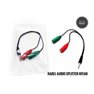 3.5mm male to dual female 2in1 Audio Splitter Cable (Mic &amp; Audio)