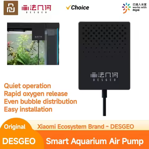 DESGEO for Xiaomi Fish Tank Oxygen Pump Mini Home Use Fish Farming Oxygen Machine Carbon Dioxide And