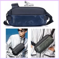WEIXIER Men Waterproof Chest Sling Crossbody Bag Leather Messenger Beg Dada Silang Lelaki Kalis Air