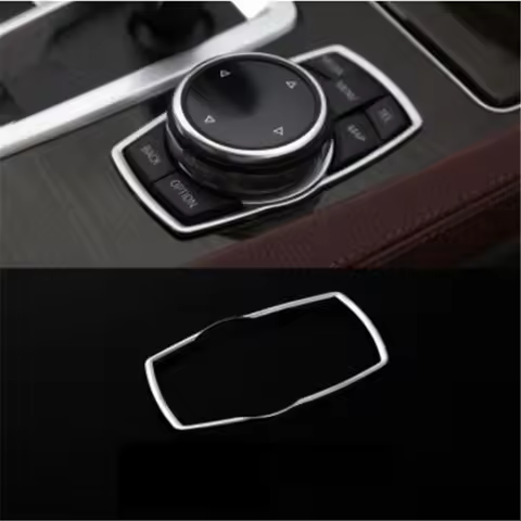 Car Interior Multimedia Buttons Cover Molding Stainless Steel Trim For BMW 1 2 3 4 5 7 Series X1 X3 