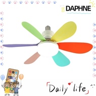 DAPHNE-HOME LED Fan Lamp, Dimmable Cooler Ceiling Fan Light, Modern E27 Wireless 30W Remote Control Fan Light Living Room