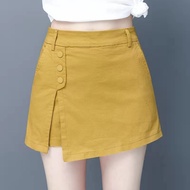Casual shorts women's high-waisted skirt pants Kor休闲短裤女高腰裙裤韩版百搭阔腿裤显瘦a字裤裙假两件套kaoxiao.my9.2