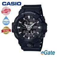 [100% Original] Casio GA-700-1B G-Shock Men Analog Digital Classic Black Resin Strap Silver Dial Spo