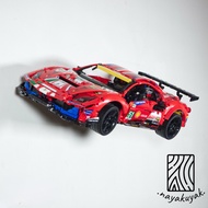 Offset Wall Mount for Lego Technic Ferrari 488 GTE [42125] (Facing Left or Right)