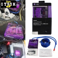 【ITSOK】Universal Car Voltage Stabilizer Universal Car Fuel Saver Voltage Stabilizer Regulator Purple