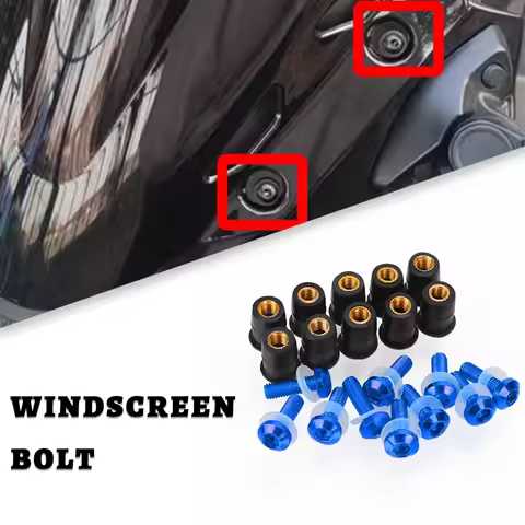 For SUZUKI BURGMAN 400 650 125 200 5mm M5 Windscreen Windshield Bolts Screw Kits Motorcycle AN125 AN