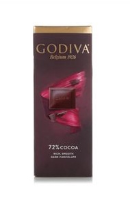 Godiva 72% Cocoa Dark Chocolate Bar (90g)