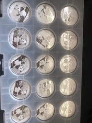 大特價2017年熊貓30克普製圓形紀念銀幣(15枚一版)有幾版