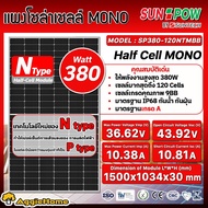 AGGIE แผงโซล่าเซลล์ ( ตัวเลือก SP380-120NTMBB 380วัตต์/SF-M16/144450 450วัตต์/ MNH450 HIGH VOLT 450ว