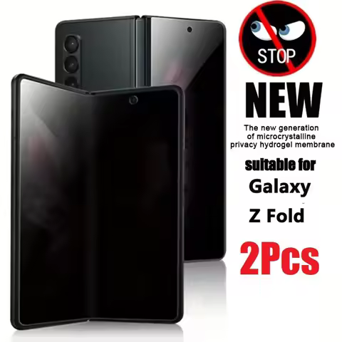 2Pcs Anti-Spy Peeping Privacy Hydrogel Film For Samsung Galaxy Z Fold 2 3 4 5 Soft External Inner Sc