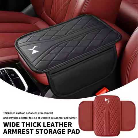 Car Central Armrest Box Pad Storage Bag Auto Armrest Case Mat For DS DS3 DS5 DS6‌ DS7 ‌DS9‌ E-Tense 